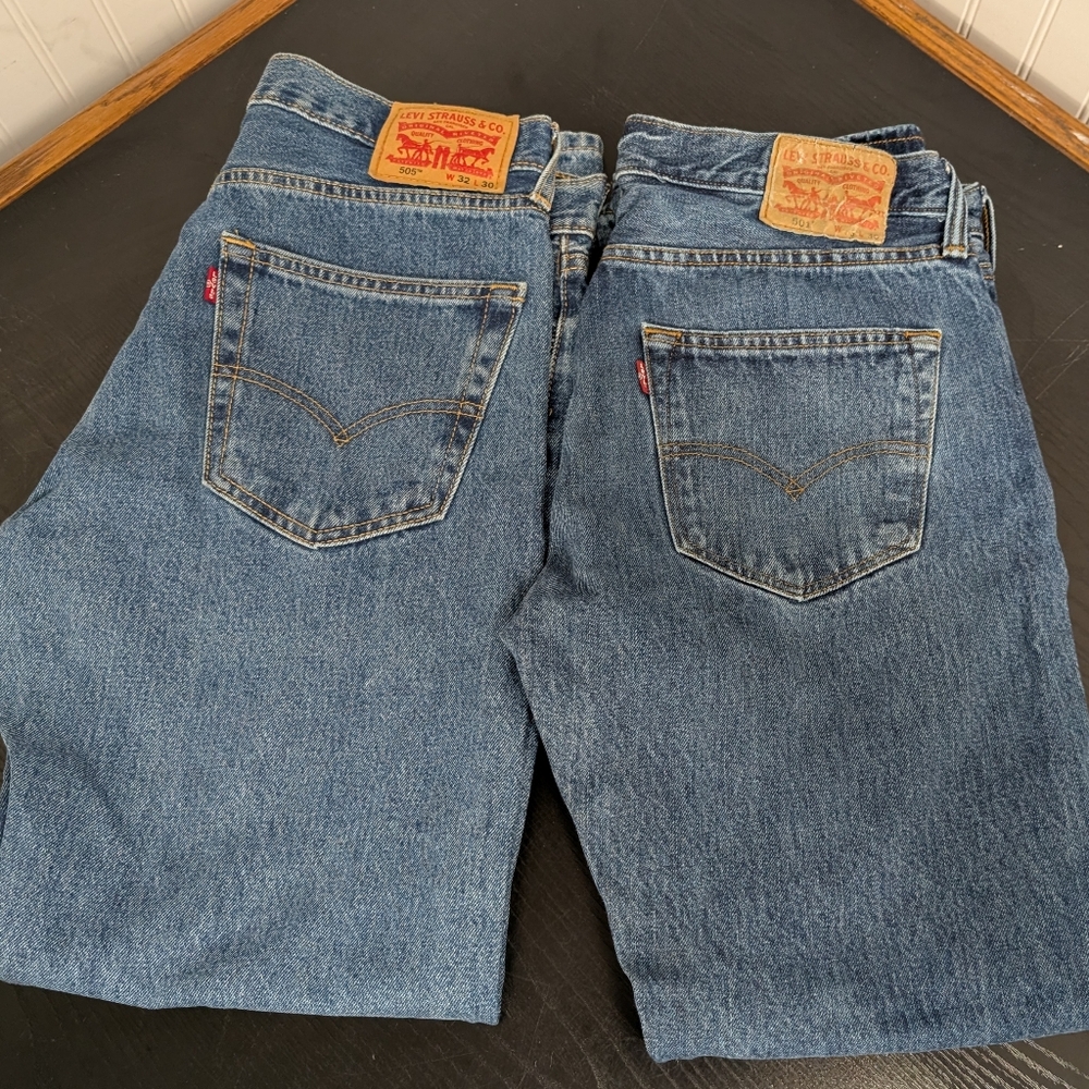 Levi's Men's Classic Denim Jeans x2, 32&33/30
